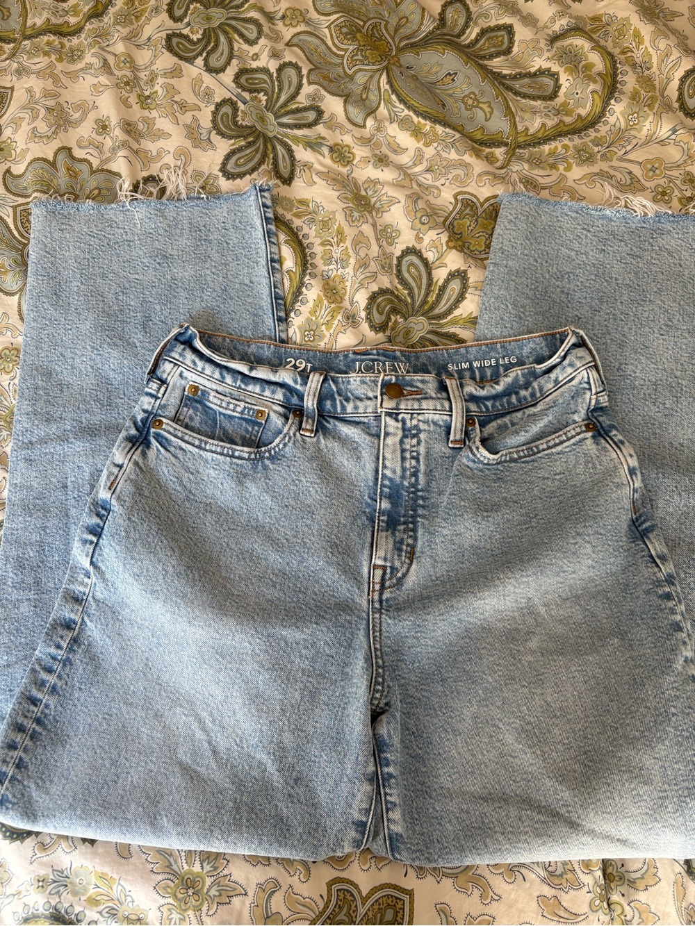 J. Crew Light Blue Slim Wide Leg Jeans
